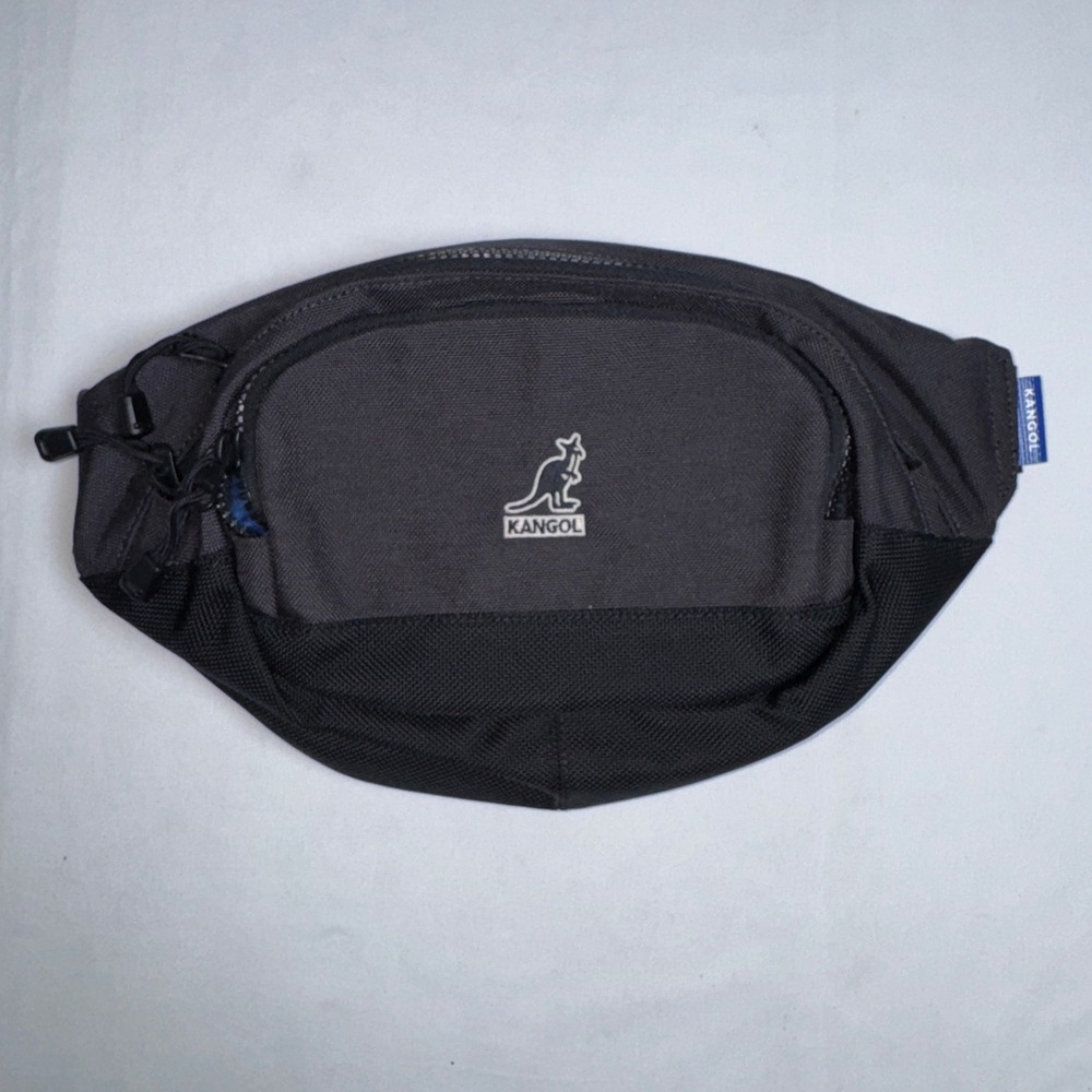 Kangol Hunter Sling Bag Charcoal Black Waist Pack KJEB-SL12220 Crossbody Bag